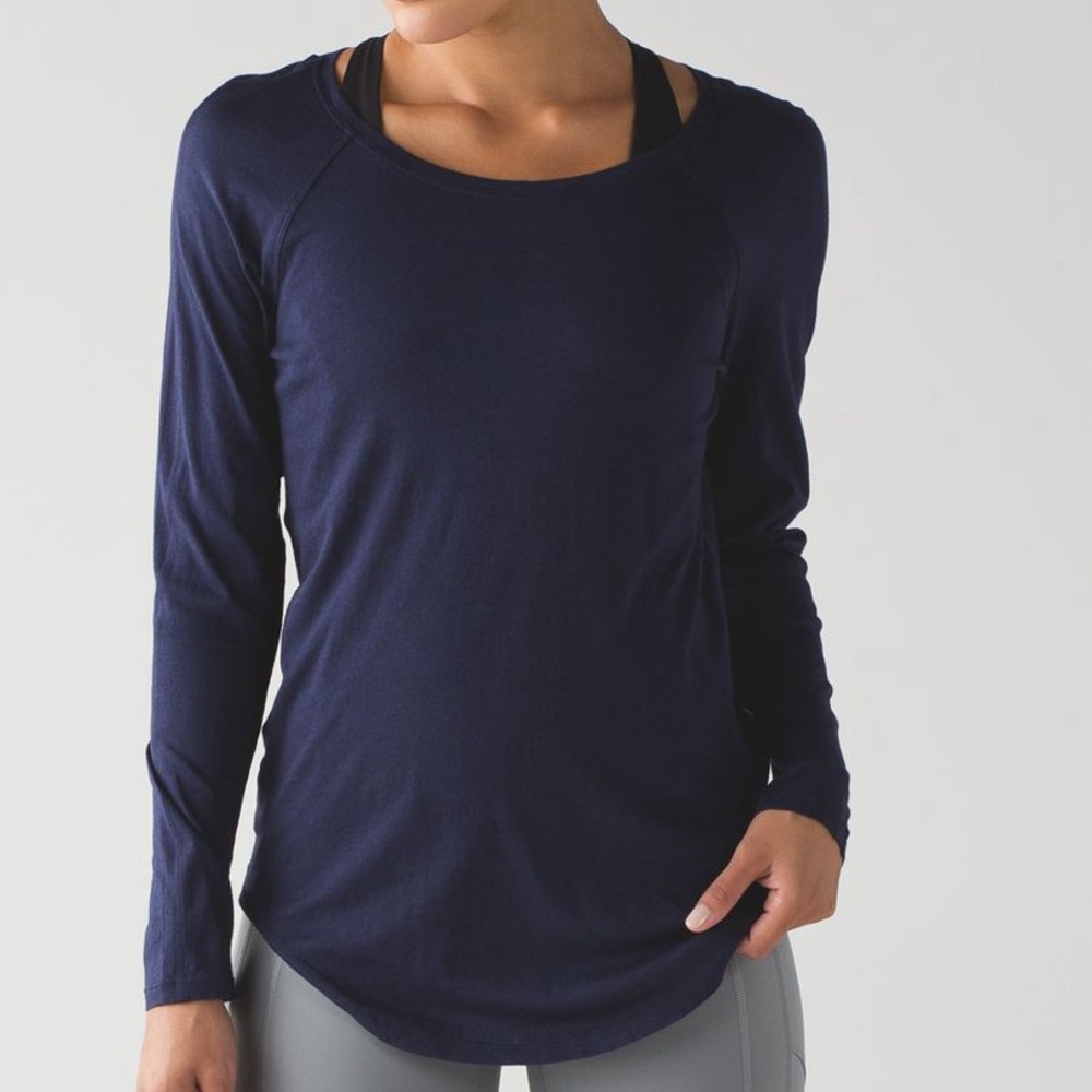 Lululemon Locarno Long Sleeve Deep Indigo